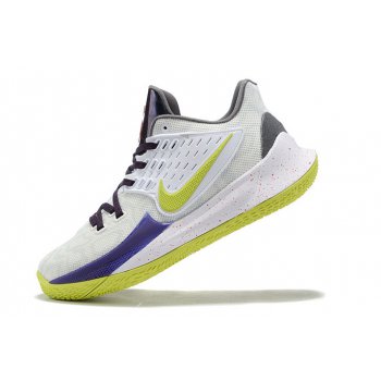 2019 Nike Kyrie Low 2 White Grey-Yellow-Blue Shoes
